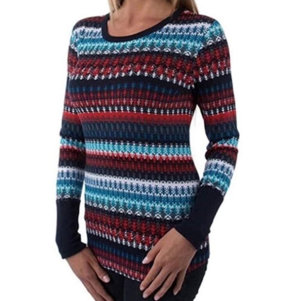 Orvis Woman's (M) Long Sleeve Thermal Top Waffle Base Layer Long Fitted Sleeve - Picture 1 of 9